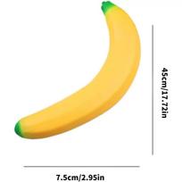 45Cm Giant Banana Squishy Toy Fake Banana Squeeze Toy Squishy Stress Relief Fidget Toy Slow Rising Desk Access For Adults Gifts