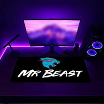Mrbeast Mouse pad with a non slip rubber base suitable for home offices and an ideal gift for gamers 50cmx100cm