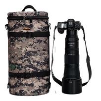 Atsparus vandeniui Oksfordo medžiagos Pečių Krepšys Fotoaparatui Sony A7 Su 200-600mm Objektyvu Vienas Nešiojimas Unisex Kelioninė Fotografija 09_Camo - Fits: Nikon Z9, Z600 F6.3