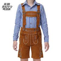 Berniukų Bavariškas Oktoberfest kostiumų rinkinys Lederhosen apranga Vaikams Pasirodymui Festivaliui Helovinui Scenos apranga XL 10-11Y gray
