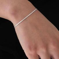 Another Layer Shiny Cutting Bracelet (silver925) SILVER brown