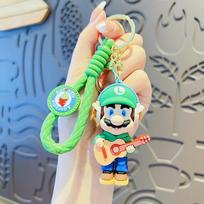 Super Mario animacinis automobilio raktų pakabukas - miela dovana poroms green