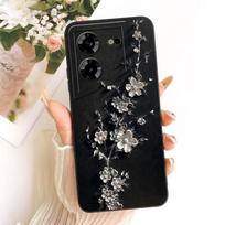 For Tecno Pova 5 5Pro Pova5 X Free Fire LH7n LH8n Phone Case Bow Pattern Flower Butterfly Girly Back Cover Silicone Soft Casing Pova5X Free Fire blue