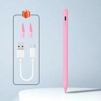 Stylus For Apple Pencil Palm Rejection For iPad A16 Air 11 5 4 Pro 11 13 12.9 M3 M2 Pen 10.9 10/9th Gen Mini 7 6 2025 Touch Pen rožinė