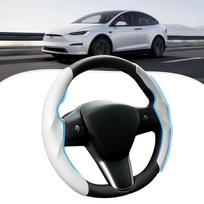 Custom-Fit Steering Wheel Cover For Tesla Model Y 2020-2025 Carbon Fiber Steering Wheel Cover Tesla Model 3 highland 2017-2025