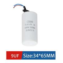 CBB60 Variklio paleidimo kondensatorius AC450V 3/4/5/6/8/9/10/12/14/15/16/18/20/25/30/40/45/50/60/70/80UF Skalbimo mašinai