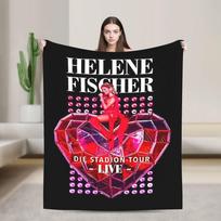 Helene Fischer Die Helene Fischer Show Meine Album Soft Blanket  Students Plush Throw Blanket Fluffy Flannel Bedspread Bed Cover 75x100cm (30x40inch)