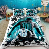 Duvet Cover Lionel Messi Bedding Set, Football Star Duvet Cover Set, Double Size Duvet Cover Set For Decoration 140x200cm