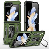 For Samsung Galaxy Z Flip 7 6 5 Case with 360° Magnetic Ring Kickstand Upgraded Military Grade Shockproof Protection Case For Galaxy Z Flip 7 black