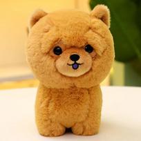 Lovely Husky Pets Simulation Fluffy Puppy Soft Doll Cute Small Chow Pomeranian Corgi Plush Toys with Charm Gift For Girl 25-50cm 20cm