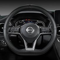 38cm Automobilio vairo apdangalas Nissan X-Trail Qashqai March Serena Micra Kicks 2017-2019 Altima Teana 2019 Automobilio priedai juoda