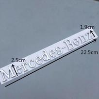 3D ABS Automobilio Emblemos Lipdukai Mercedes Benz Originalus Raidžių Logotipas Modifikuotas Kėbulas Galinė Uodega Standartiniai Priedai Universalūs Lipdukai sidabras