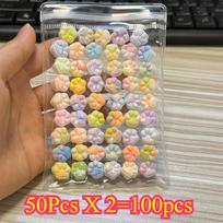 50/100Pcs Mini Cat'S Paw Squishy Toy Silicone Cute Soft Colorful Cat Paw Hi Stress Relief Squishy Fidget Toy