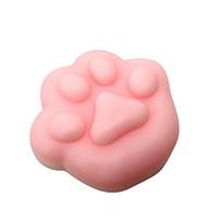 Cute Transparent Large Cat Paw Squishy Toy Ultra Soft High Resilience Clear Cat Paw Squeeze Toys Sticky Abreact Kitty Fidget Toy white