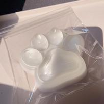 Cute Transparent Large Cat Paw Squishy Toy Ultra Soft High Resilience Clear Cat Paw Squeeze Toys Sticky Abreact Kitty Fidget Toy