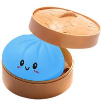 Push Bubble Colorful Dumpling Squishes Stress With Steamer Cute Anxiety Toy Soft Decompression Dough For Adults Prospector