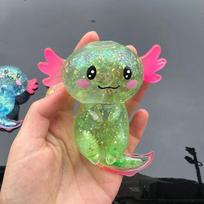 Stretchy Colorful Axolotl Malt Sugar Squishy Toy Fun Squeeze Salamander Fidget Anti-Stress Birthday Party Gifts