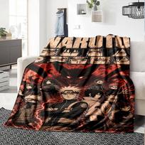 Naruto Blanket Soft Warm Cozy Suitable for Picnics Livingroom Seaside for All Seasons Playful Design Suitable for Gifting Relatives and Friends 150cmx180cm