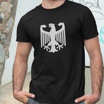 VOKIETIJOS ERelis - Marškinėliai (Vokietijos Reichsadler Vokiškas DE Imperatoriškas Paukštis Vėliava) Unisex marškinėliai XL white