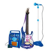 Karaokės mikrofonas Gitara Muzikinis rinkinys Daugiafunkciniai muzikos instrumentų rinkiniai Reguliuojamas garsumas mėlyna