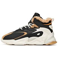 Anta Pulse Shock Absorbing Non-Slip Wear-Resistant Warm High-Top Sports Casual Shoes Men Sneakers Black Brown 912048910-2 40 black
