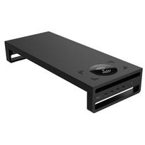 USB 3.0 Charging Wireless Multi-Function Desktop Monitor Stand Computer Screen Riser USB 595*255*72mm high configuration gray