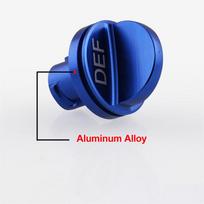 Magnetic Diesel Fuel Cap + DEF Cap Accessory for Dodge RAM Truck 1500 2500 3500 (2013-2018) with 6.7 Cummins EcoDiesel (2013-2017) blue