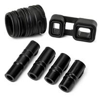 6Pcs/Set 6HP19 6HP21 Valve Body Sleeves Connector Adapter Seal Kit For BMW 04-06 24347588725 24347588724 24107536339 24107536340 1Set 6PCS black