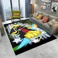 3D Žudymo pamokos Anime kilimas kilimėlis namų svetainei miegamajam sofai prie durų dekoras, vaikų žaidimų kampo kilimėlis neslystantis grindų kilimėlis 40x60cm gray