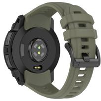 26mm 22mm Sportinis silikoninis dirželis Garmin Instinct 3 50mm 45mm Minkštas laikrodžio dirželis Instinct3 Apyrankės Pakeitimo Priedai For Instinct 3 50mm armijos žalia spalva