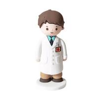 Cute Resin Doctor Nurse Figurine DlY Cartoon Doctor Garage Kit Doctor Nurse Model Statue Baking Ornaments white