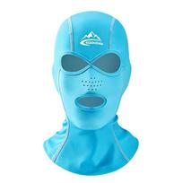 Breathable Cap Fast Drying Polyester Fabric For Adults In Tropical Waters Activities Full Head 5 blue