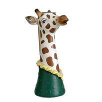 Cute Animal Head Vase Modern Giraffe Zebra Face Flower Vase for Entryway Home Living Room Table Decoration A brown