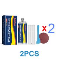 High Strength Casting Adhesive Industrial AB Epoxy Putty Filler Metal Machinery Repair Glue For Metal Welding Casting Sealant blue
