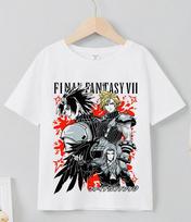 Final Fantasy VII Rebirth T-shirt Vintage Retro Final Fantasy 7 Rebirth Shirt XL gray