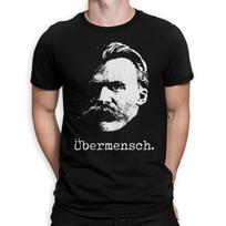 Friedrich Nietzsche Ubermensch T-Shirt / 100% Cotton Tee / Men's Women's All Sizes (UMB-322240) 120 black