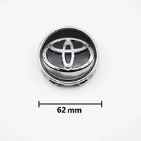 4 ratlankio centrinės skylės dangteliai  automobilio ratui  57mm+62mm su EWIUHD6 emblema Toyota C-HR, Prado, RAV4, Yaris, Hilux, Prius, Avensis,