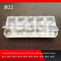 50pcs! Common Rail Injector Adjusting Washer Shim Gasket Repair Kit B11 B12 B13 B14 B15 B16 B21 B22 B23 B24 B25 B26 B27 B31 B42 B22