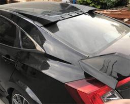 Sedan Rear Window Roof Spoiler For CIVIC 2016-2018 Sedan 10th Gen Rear Window Roof Spoiler Visor R white