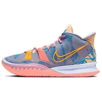 Nike Kyrie 7 Preheat 'Expressions' (Unisex) Ghost / Laser Orange / Blue Beyond Basketball Shoes DC0588 003 45.0 gray