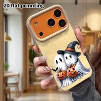 Phone Case: Lambskin 2D Flat Samsung Galaxy A34 A35 M05 M06 S20 S22 S21 FE Plus 5G Protective Case, Ghost Companion, Christmas and Halloween Gifts