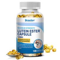 Bcuelov Lutein Ester Supplement 120mg with Zeaxanthin, Zinc, Bilberry, Grape Seed & L-Taurine, Marigold Extract, 120 Caps 120 Capsules
