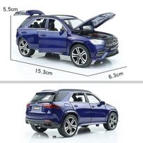 Mercedes Benz GLE 63s AMG miesto visureigio modeliavimas, liejimo ir žaislinių transporto priemonių garsai ir šviesa, traukimas atgal 1:32 Lydinio kolekcijos modelis