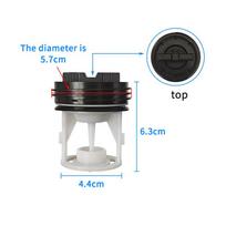Ritininės skalbimo mašinos drenažo siurblio dangtelis filtras nuotekų išleidimo angos kamštis skalbimo mašinos dalims 6.3*4.4cm black