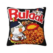 Aštrūs vištienos makaronai Buldak karšto vištienos skonio Ramen pagalvės užvalkalas Pagalvės užvalkalas Pagalvės užvalkalas Pagalvės užvalkalai Miegamajam Namų dekoravimui 24x24Inch