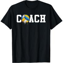 Best Volleyball Coach Funny Trainer Court Volleyball Coach T-Shirt(1) XXXXXL juoda
