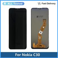 LCD Screen and Digitizer Full Assembly For Nokia C30 gray