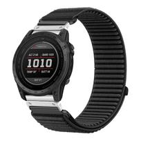 22mm 26mm Quick Release Nylon Loop Strap for Garmin Fenix 8 7X  Fenix 6X 6 5X 5Plus Tactix7 Forerunner 965 955 945 Enduro 3 Band 26MM black