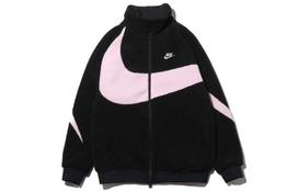 Nike Women's Big Swoosh Reversible Boa Jacket Asia Sizing BQ6546-016 M white
