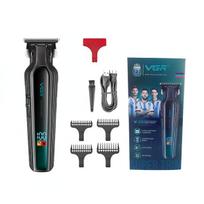 VGR Oil Head Clipper Hair Trimmer Professional Clipper Rechargeable Haircut Machine Cordless Barber Digital Display Hair Trimmer for Men V-930 žalia